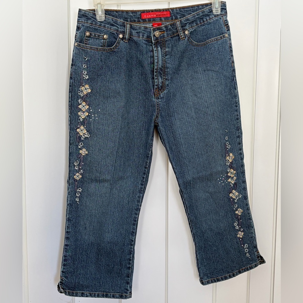 Cosmopolitan Embellished Denim Jeans